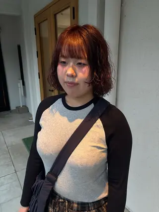 ミディアム カラー むねはる /札幌美容師のヘアスタイル