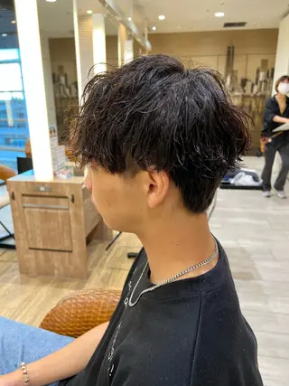 パーマ メンズ 赤本悠斗波巻きパーマ メンズパーマのヘアスタイル