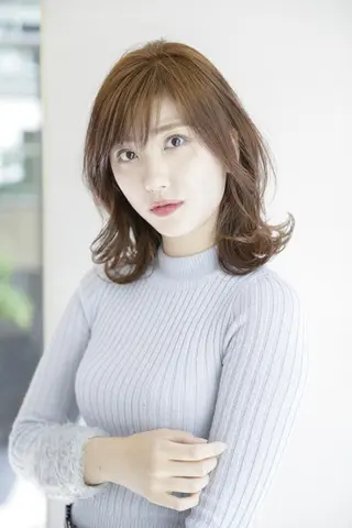 ミディアム カラー 似合わせカット 銀座/アライ カズヤのヘアスタイル