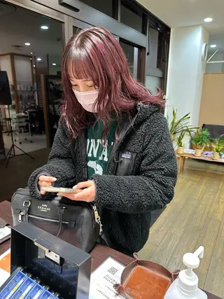 ミディアム カラー ブリーチカラー🫧 森　凪沙のヘアスタイル