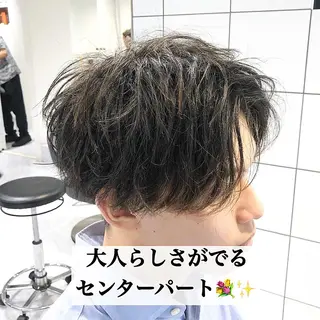 ショート カラー パーマ ヘアアレンジ メンズ メンズヘア特化 パーマ 縮毛矯正🔷のヘアスタイル