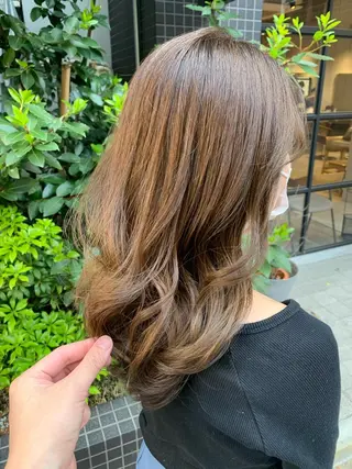 ミディアム 🌟美髪縮毛矯正🌟 吉田冴一のヘアスタイル