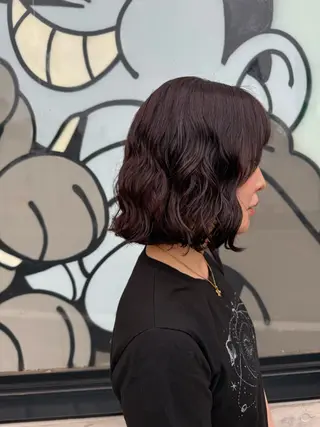 ミディアム 🌿朝5分でお洒落 パーマスタイル🌿のヘアスタイル