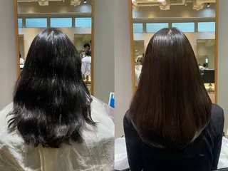 セミロング パーマ 縮毛矯正/レイヤー 🌙児玉光瑠のヘアスタイル