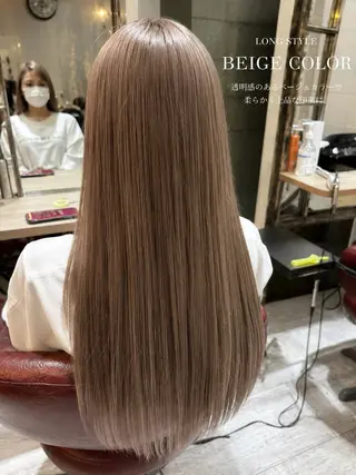 ロング カラー 佐伯 りょうのヘアスタイル