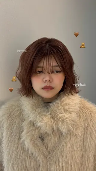 ショート 韓国レイヤー／透明感 カラー🍀そらのヘアスタイル
