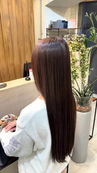 ロング 透明感カラー/ 縮毛矯正/ユズキのヘアスタイル