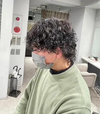 パーマ メンズ 京都河原町 メンズパーマ助川龍哉のヘアスタイル