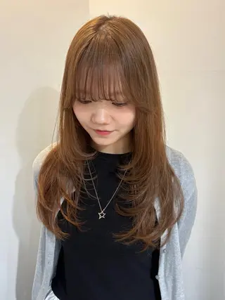 セミロング カラー kanami/ 中崎町美容室のヘアスタイル