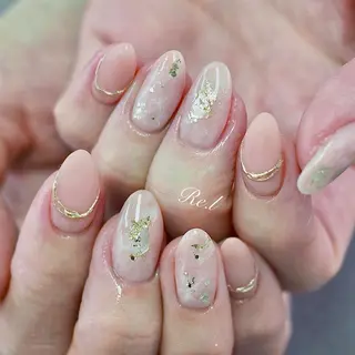 ネイル モチの良さ◉ フィルインネイル♡のネイルデザイン