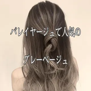 セミロング カラー 髪質改善カラー韓国風 レイヤーtudaのヘアスタイル
