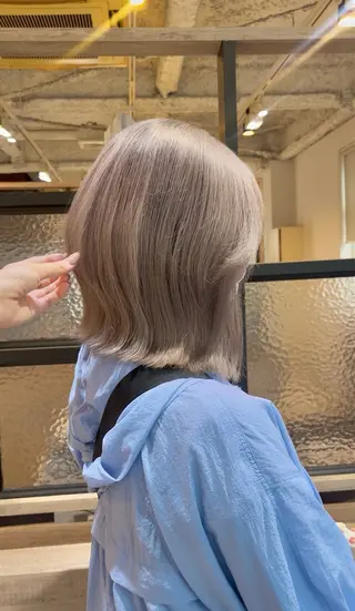ショート カラー 🫧透明感&レイヤー 似合わせ🫧/なぎのヘアスタイル