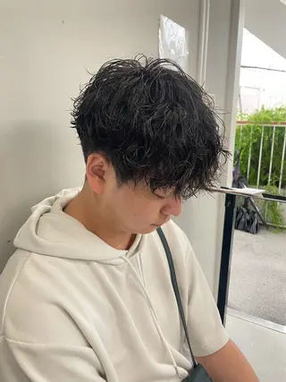パーマ メンズ メンズモテパーマ💙 fuwaのヘアスタイル