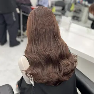 カラー 🌸春の暗髪カラー 🌸透明感ヘアのヘアスタイル