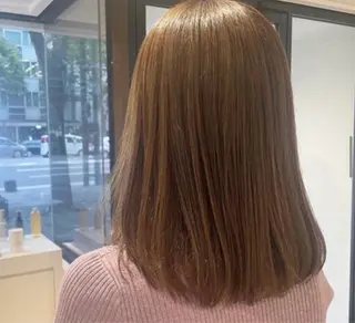 セミロング knock RIHOのヘアスタイル