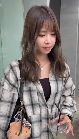 ロング カラー 城 慎太郎のヘアスタイル