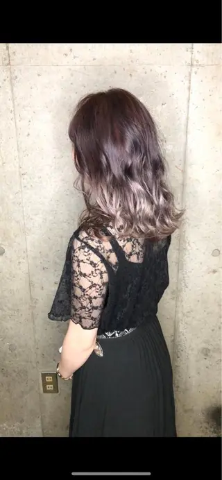 セミロング 縮毛矯正/レイヤー 💫AOI💫のヘアスタイル