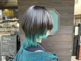 ミディアム カラー みねぎし ふうかのヘアスタイル