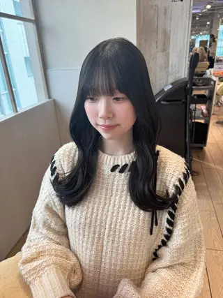 カラー yuki/新宿 /オリーブカラー🍈のヘアスタイル