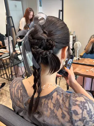 ミディアム ヘアアレンジ 透明感カラー💎 似合わせ/小由葵のヘアスタイル