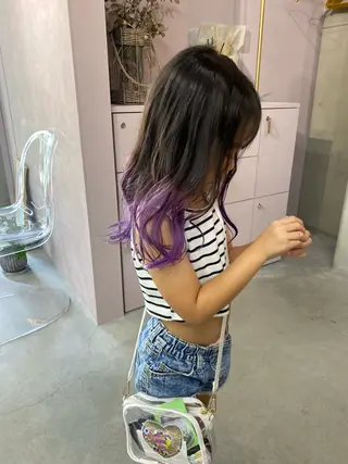 セミロング カラー 前橋 姫奈のヘアスタイル