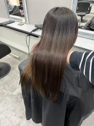 ロング カラー ブリーチ有無Wカラー メンズパーマ大成のヘアスタイル