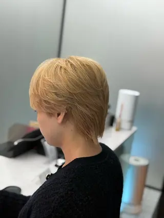 カラー メンズ 渋谷ブリーチカラー/ デザインカラー/優希のヘアスタイル
