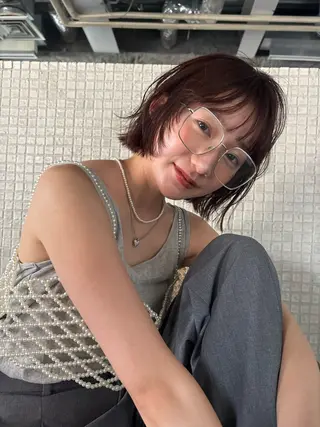 ショート 無料カットモデル募集 垢抜けカラーのヘアスタイル