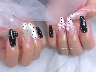 ネイル MAKI🌸堺筋本町 ガーリー/綺麗めのネイルデザイン