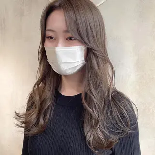 ロング カラー 梅田美容室 山崎海波のヘアスタイル
