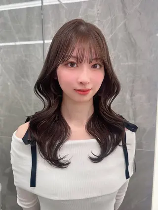 ロング カラー 🍑韓国風レイヤー 🍑莉子のヘアスタイル
