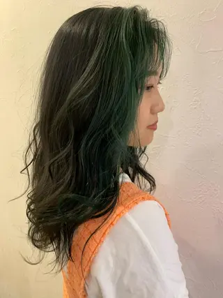 セミロング カラー m ā l o.🌷 サカモトマイコのヘアスタイル