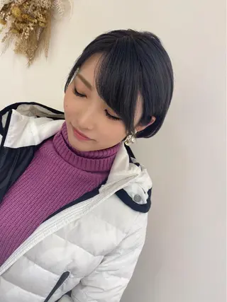 ショート カラー 銀座メンズ専門🖤 叶奈々のヘアスタイル