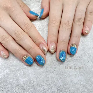 ネイル モチの良さ◉ フィルインネイル♡のネイルデザイン