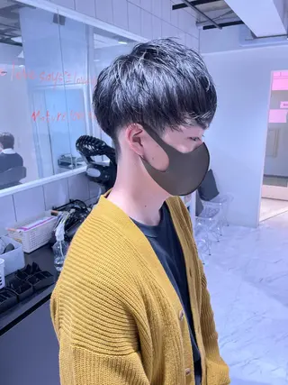 ショート カラー パーマ ヘアアレンジ メンズ キッズ ネイル マツエク・マツパ スパイキー/フェザー /波巻き/かいとのヘアスタイル