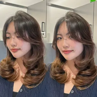 ロング 海外/大人レイヤー 🇺🇸TOMONAのヘアスタイル