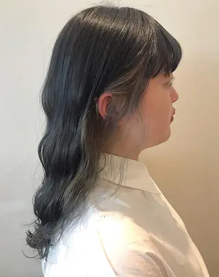 セミロング カラー 大阪福島Sayaka 韓国束感マツエク🤍のマツエク・マツパデザイン