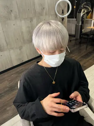 ショート メンズ縮毛矯正 🎖アジマ リョオのヘアスタイル
