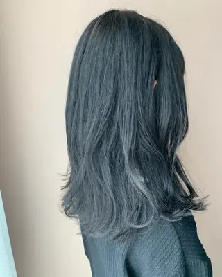 ロング カラー hubhair レイヤー/透明感のヘアスタイル