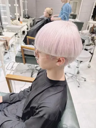 ショート カラー 🐺原宿/ハイトーン /ブリーチカラー🐺のヘアスタイル
