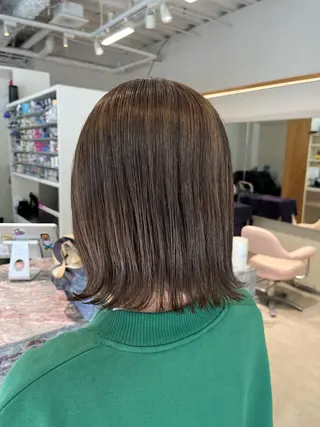 ミディアム カラー 池田 寿子のヘアスタイル