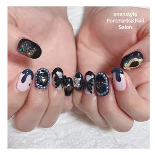 ミディアム ネイル 🐾enen style 🐾のネイルデザイン