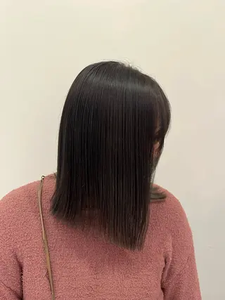 ミディアム カラー ramphy 柴原 夢奈のヘアスタイル
