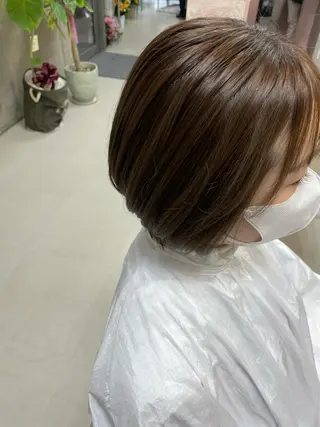 ショート カラー 坂本 沙也加のヘアスタイル