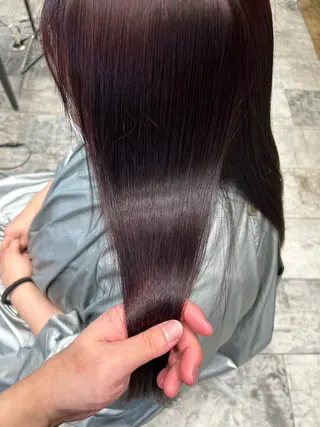 ロング カラー パーマ 銀座✨レイヤーカット 顔まわり/坂本亜裟海のヘアスタイル