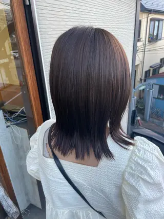 ミディアム 平田 怜のヘアスタイル