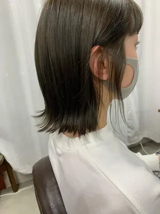 ミディアム 名駅🦢大人艶カラー 🪽カミヤアカネのヘアスタイル