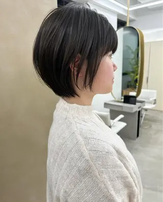 ショート 🐈‍⬛JUMI /透明感カラー/🩶のヘアスタイル