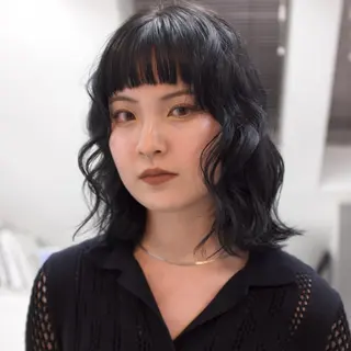 セミロング パーマ 🪅ブリーチカラー 🪅琉羽Ruuのヘアスタイル