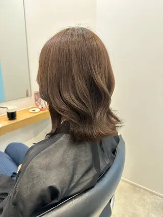 ミディアム カラー レイヤー/ナチュラル 💐nao.のヘアスタイル